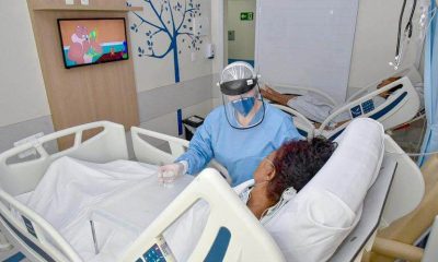 Leitos de UTI do Hospital São Vicente. (Foto: Reprodução)