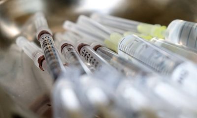 Foto de seringas de vacina