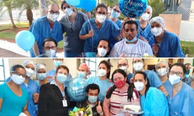 Pacientes recebem alta do Hospital São Vicente.