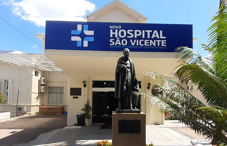 Fachada do Hospital São Vicente. (Foto: Divulgação)