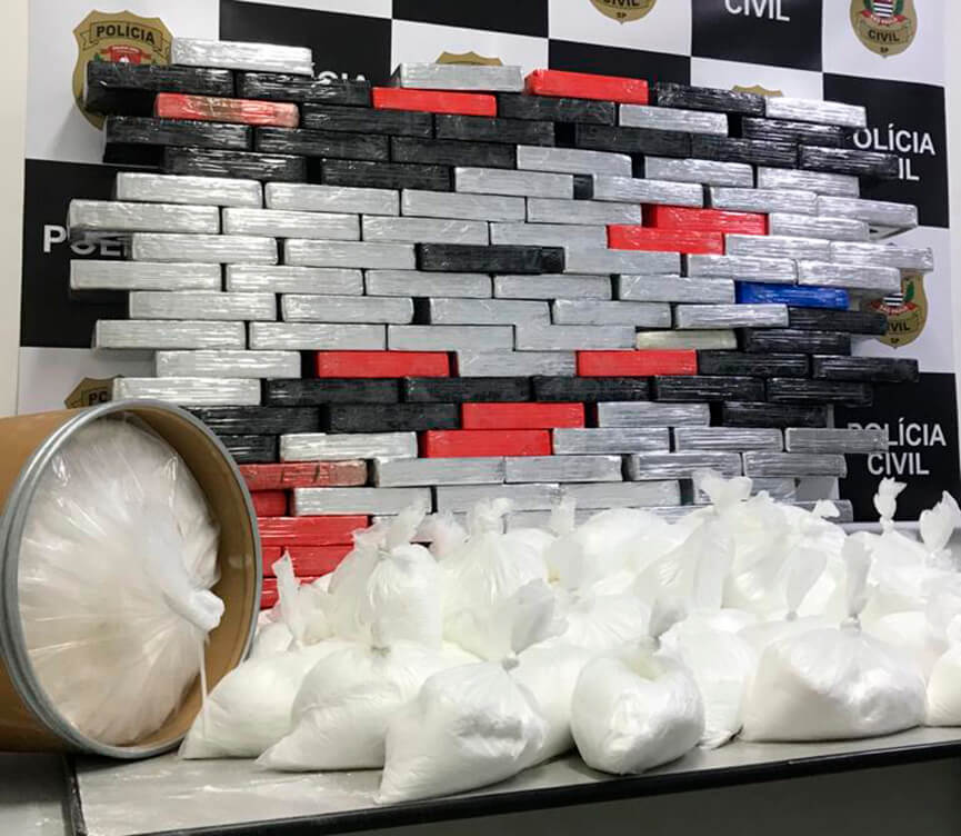 Dise apreende 236 kg de cocaína no Tarumã. (Foto: Divulgação)