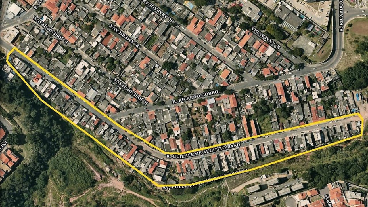 Visão aérea do bairro Vila Nova Esperança, em Jundiaí (SP).
