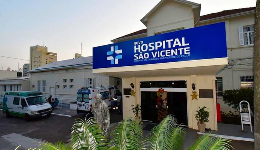 Entrada do Hospital São Vicente. (Foto: Divulgação)