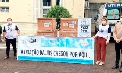 JBS doa ventiladores pulmonares ao Hospital São Vicente. (Foto: Divulgação)