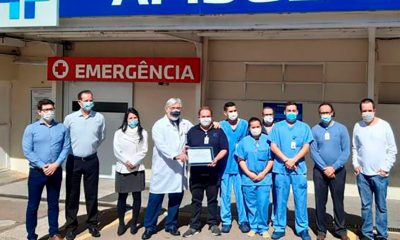 Dr. Ligabó concede título honorífico ao Pronto Socorro do Hospital São Vicente. (Foto: Divulgação)