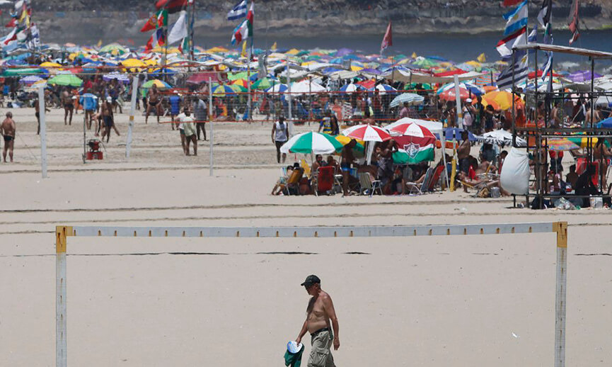 Praia de Copacabana. (Foto: Fernando Frazão/Agência Brasil)