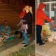 Moradores de rua de Várzea Paulista recebem cobertores. (Foto: Divulgação)