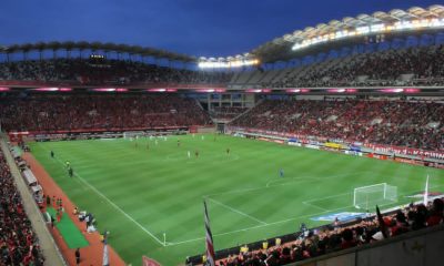 Estádio de futebol lotado