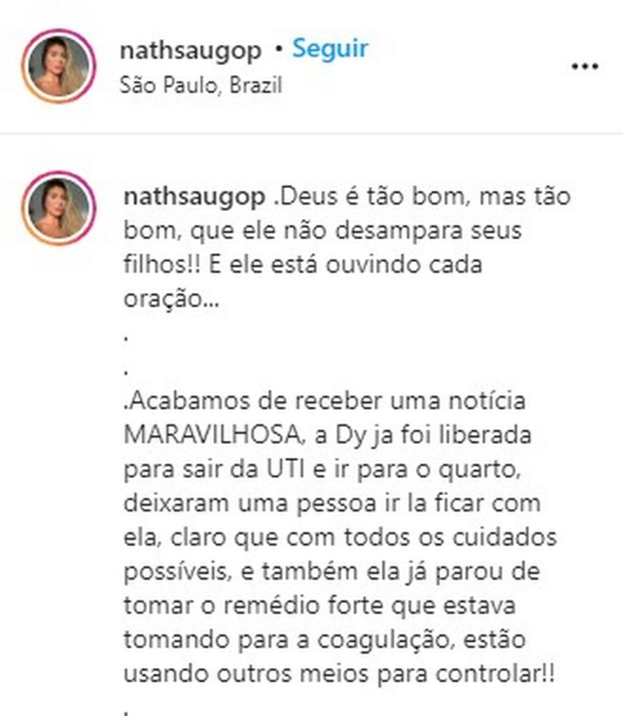 Post de Nathalia Saugo no Instagram