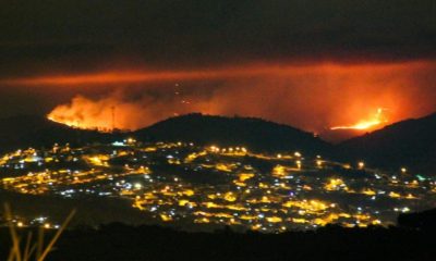 Incêndio na Serra do Mursa, em Várzea Paulista