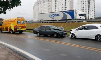 Acidente trânsito em Jundiaí. (Foto: Divulgação / Motoboy Xororó)