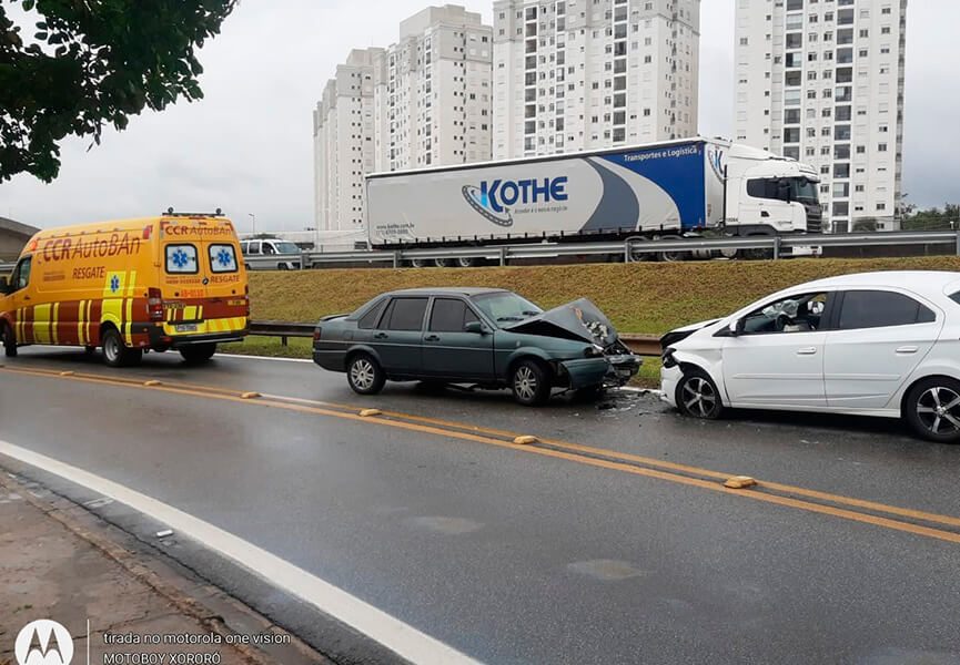 Acidente trânsito em Jundiaí. (Foto: Divulgação / Motoboy Xororó)