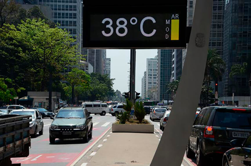 Recorde de calor em SP. (Foto: Divulgação)