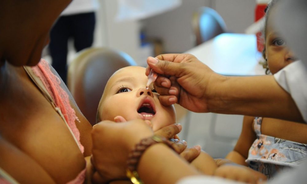 Vacinação contra a Poliomielite em Jundiaí. (Foto: Divulgação)