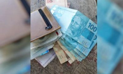 Carteira encontrada por cortador de cana com R$ 8 mil