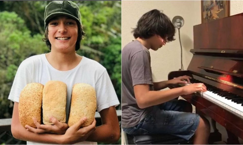 Raul Sá, jundiaiense de 13 anos que vendeu pães caseiros para comprar piano