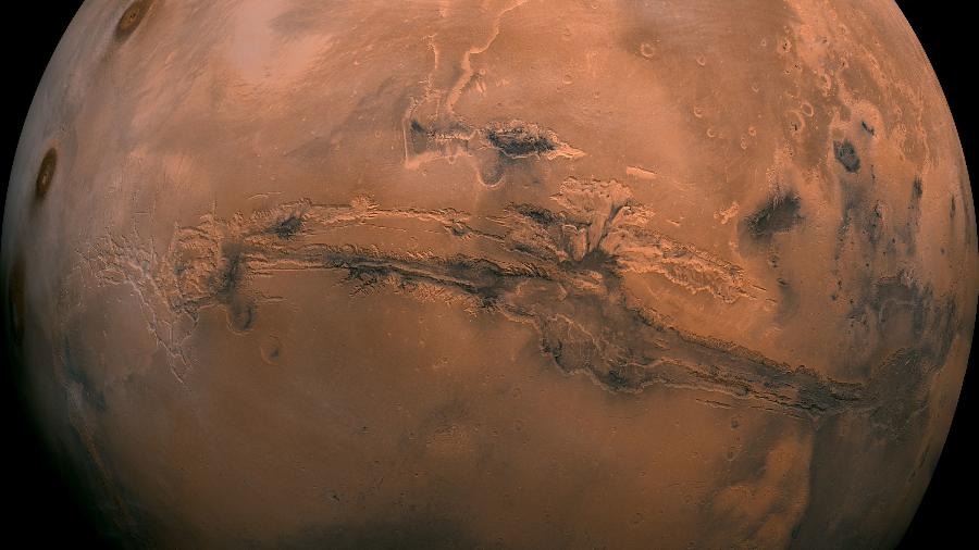 Foto de Marte captada pela Nasa
