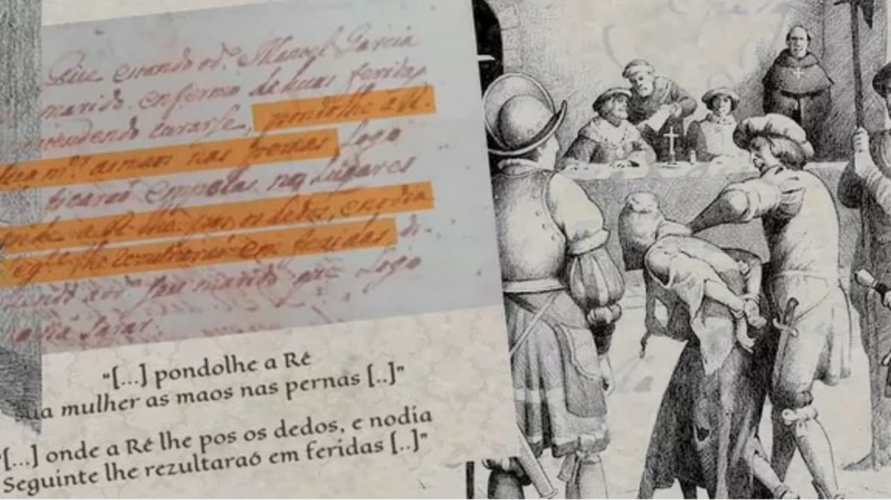 Documento encontrado com acusações de que mulheres de Jundiaí eram bruxas.