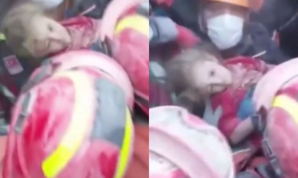 Criança de 3 anos fica 65 horas presa nos escombros do terremoto na Turquia
