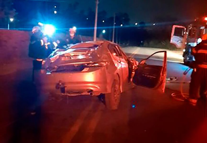 Acidente na avenida Luiz Latorre. (Foto: Divulgação)