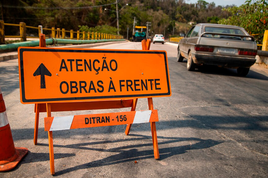 Interdição Estrada da Mina. (Foto: Divulgação)
