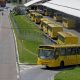 Ônibus do transporte público de Jundiaí no terminal Vila Arens