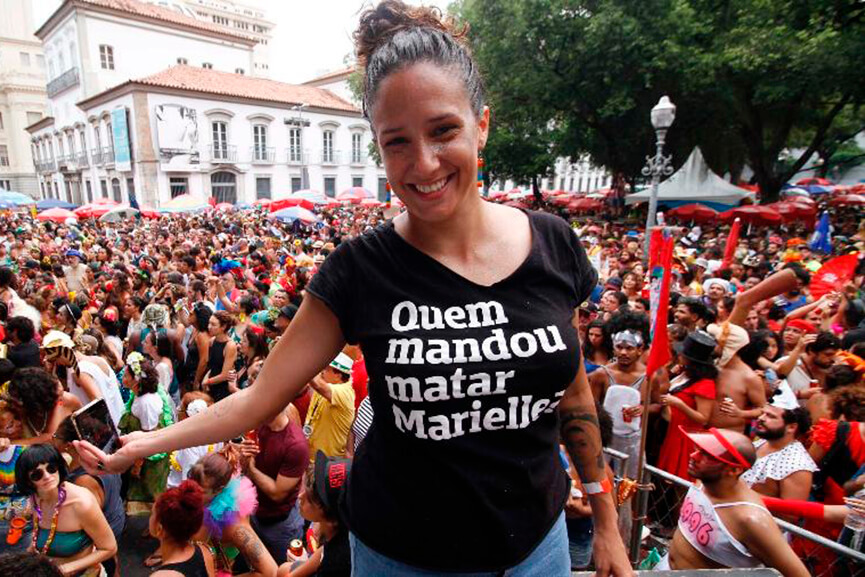 Mônica Benício eleita vereadora no Rio. (Foto: Divulgação)