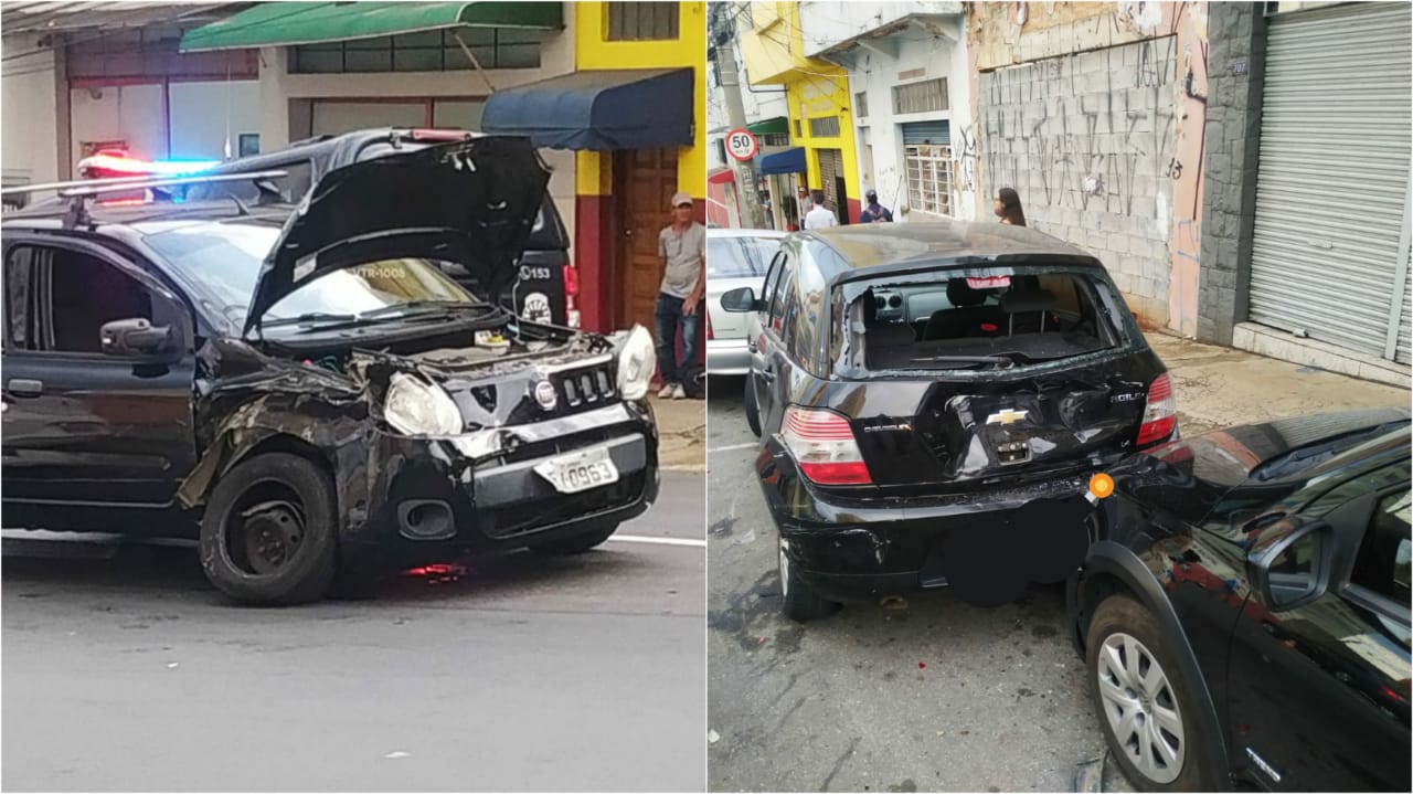 Carro de motorista que teve mau súbito e provocou acidente em Jundiaí