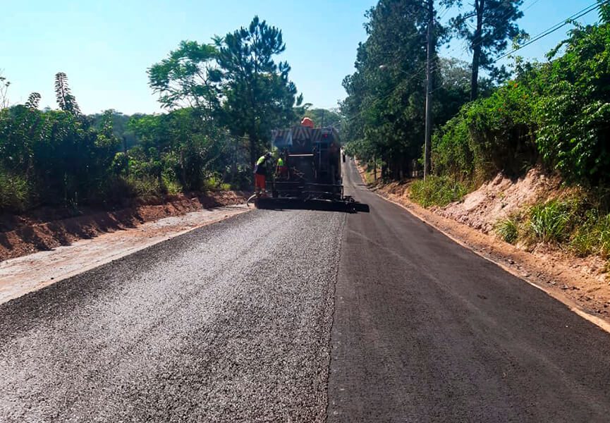 Asfalto ecológico na avenida Santa Elisa. (Foto: Divulgação)