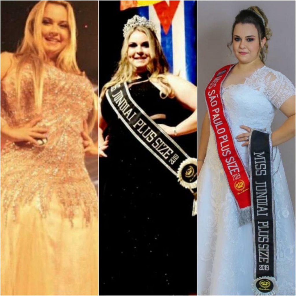 A jovem já ganhou concursos municipal e estadual antes de ser coroada Miss Internacional Plus Size