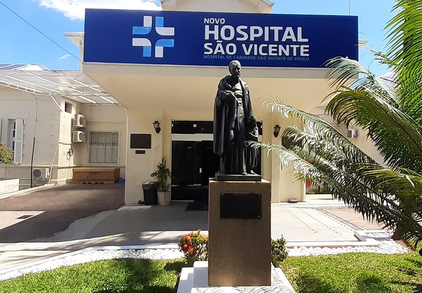Fachada do Hospital São Vicente de Paulo. (Foto: Divulgação)