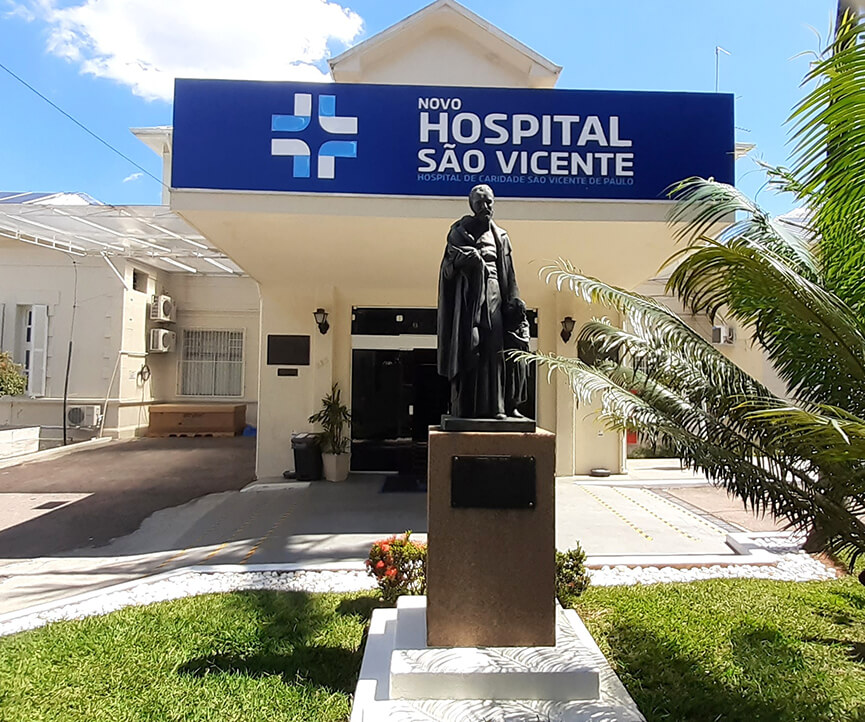 Fachada do Hospital São Vicente de Paulo. (Foto: Divulgação)