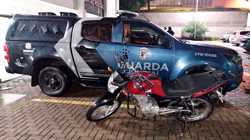 Moto roubada em Campo Limpo Paulista. (Foto: Divulgação)