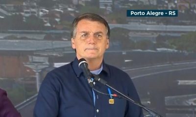 Bolsonaro no RS. (Foto: Reprodução/TV Brasil)