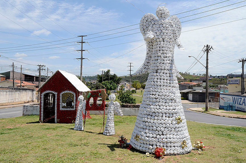 Enfeites Natal Várzea Paulista. (Foto: Divulgação)