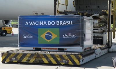Carregamento com 2 milhões de doses da CoronaVac chega a São Paulo