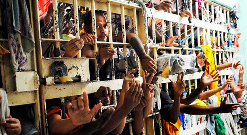 Penitenciária lotada. (Foto: Divulgação)