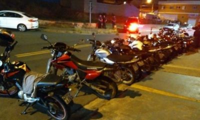 Motocicletas apreendidas por operação da PM e GM de Jundiaí