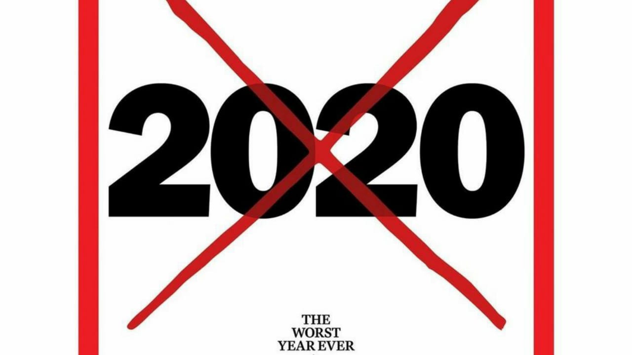 Capa da revista Time, que descreveu o ano de 2020 como 'o pior ano de todos'