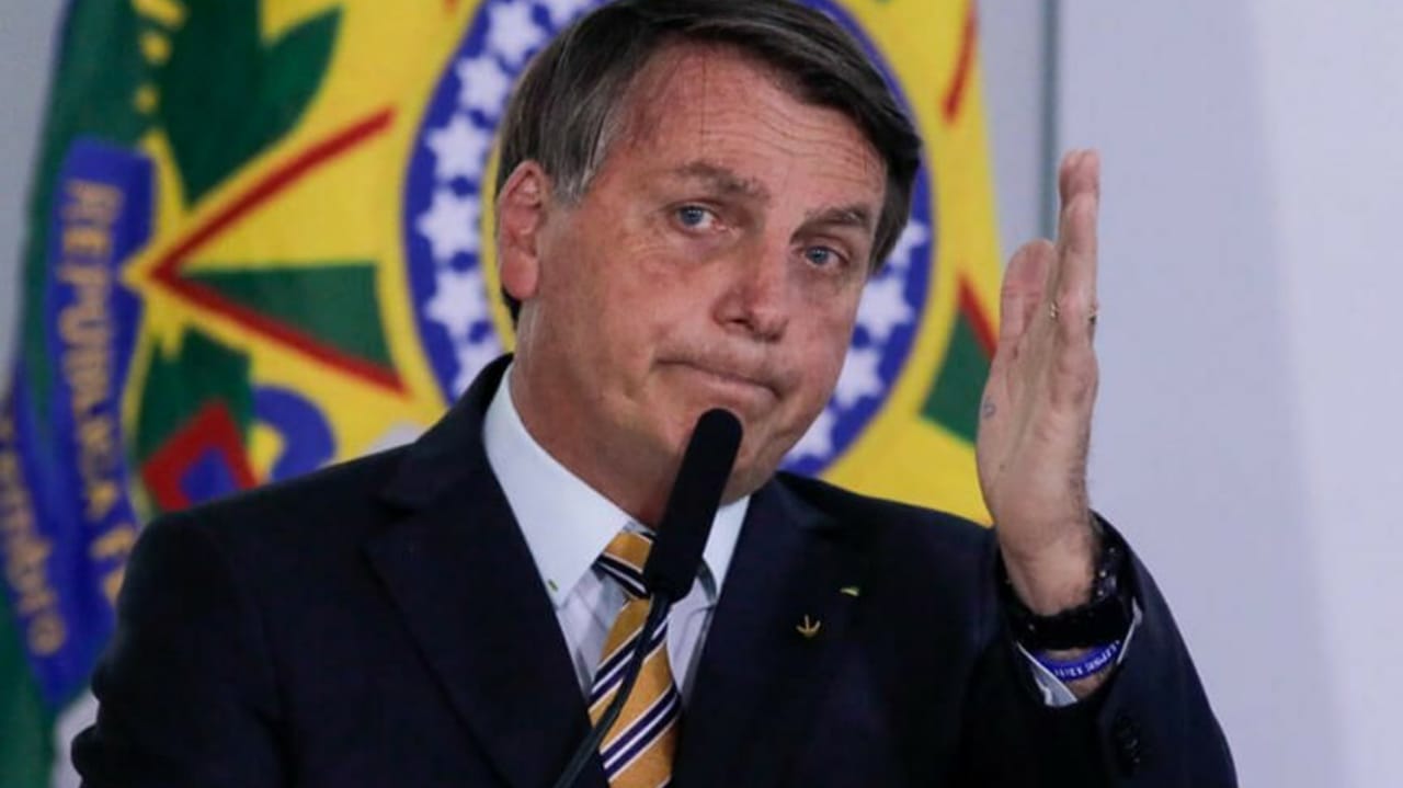 Jair Bolsonaro no Palácio do Planalto.