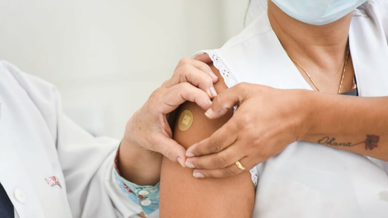 Vacinação contra Covid-19 em Jundiaí.
