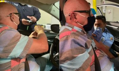 Brasileiro é vacinado contra Covid-19 nos Estados Unidos em sistema drive-thru