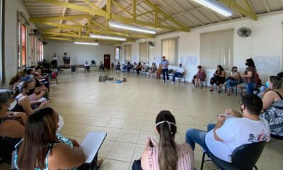 Equipe da futura Clínica da Família Vila Hortolândia participa de encontro de integração.
