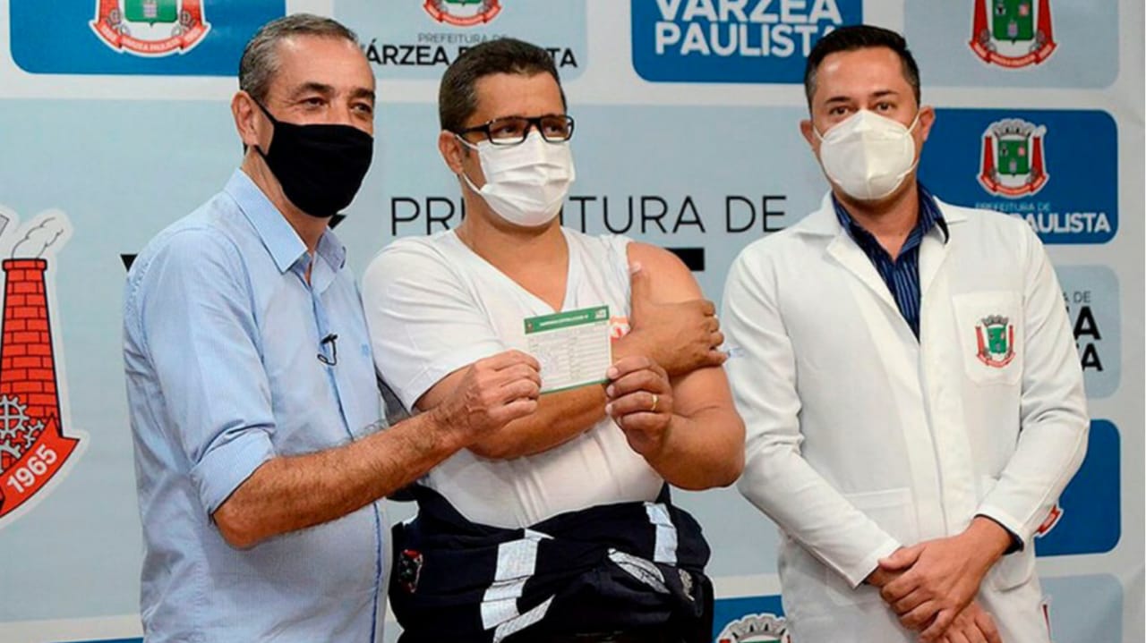 Vacinação contra a Covid em Várzea Paulista.