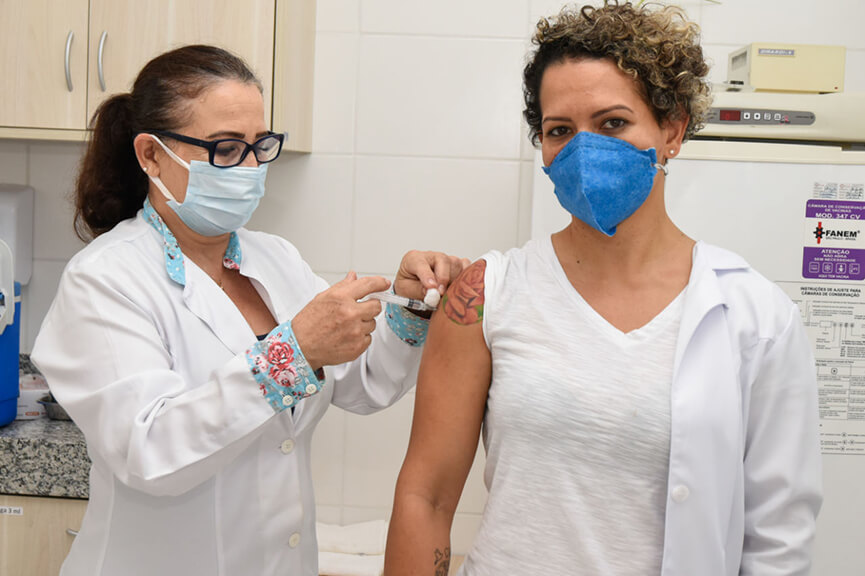 Vacinação contra Covid em Jundiaí. (Foto: Divulgação)