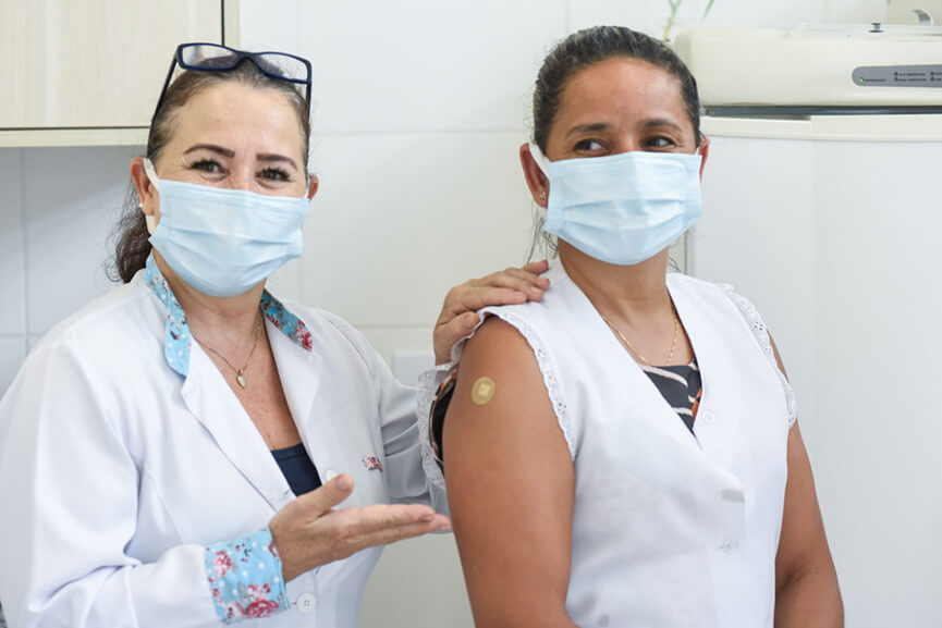 Vacinação contra Covid-19 em Jundiaí. (Foto: Divulgação)