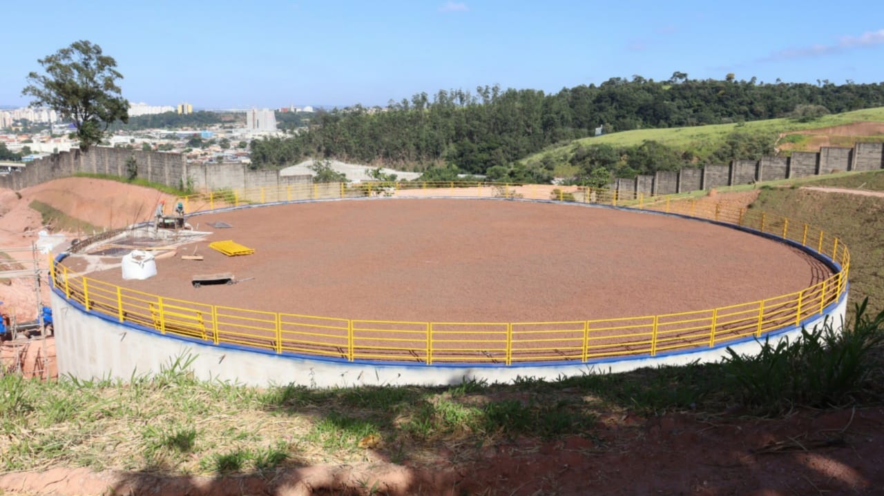 Obras em novos reservatórios aumentam capacidade de abastecimento de água de Jundiaí