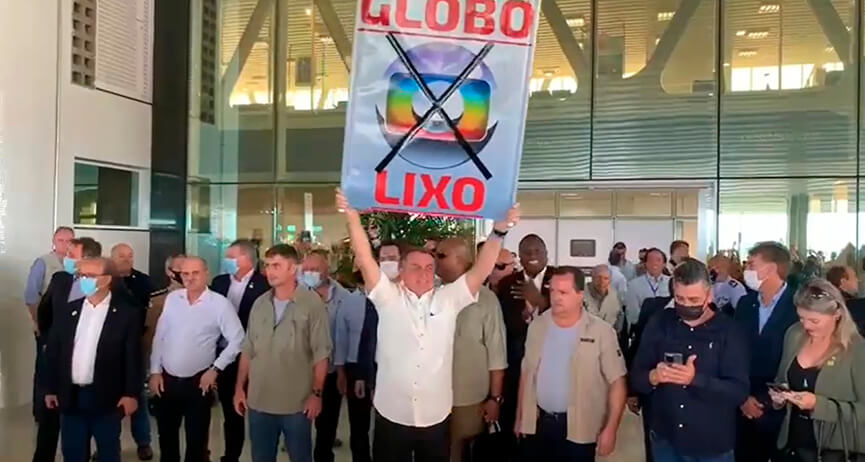 Bolsonaro ataque à imprensa. (Foto: Divulgação)