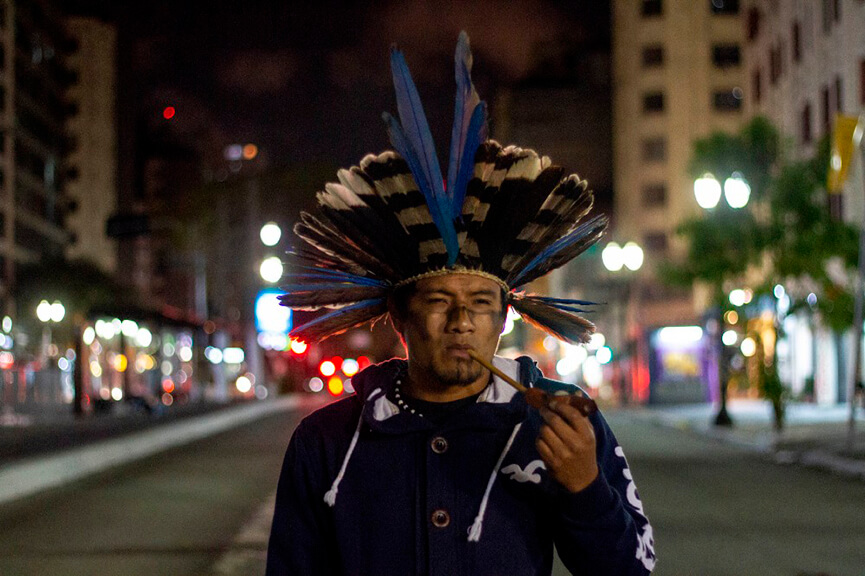 Povos indígenas em são Paulo. (Foto: Mauro Utida)