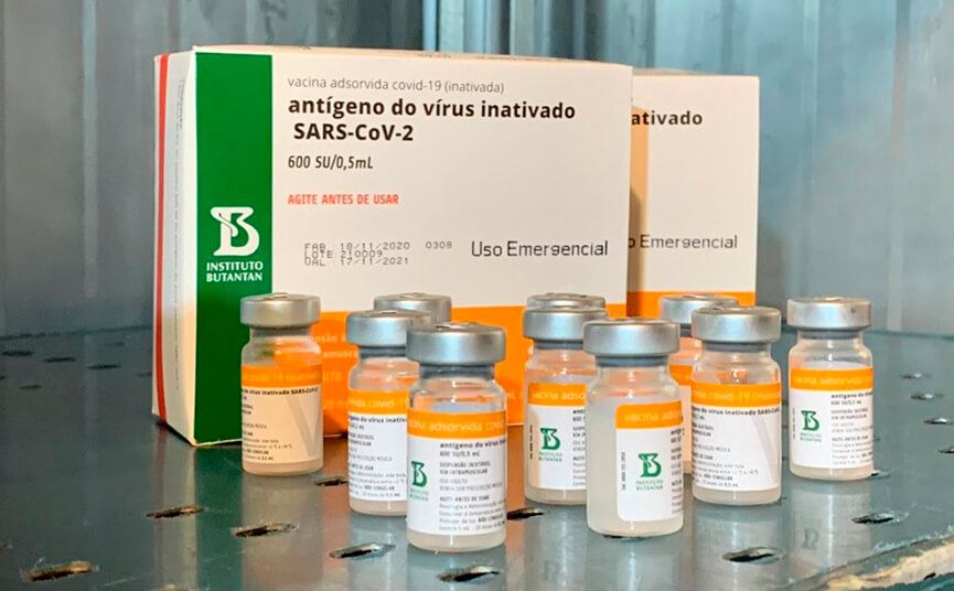 Vacina Coronavac. ( Foto: Antonio Ferreira/TV TEM)